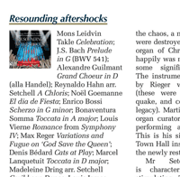 "Resounding Aftershocks" review