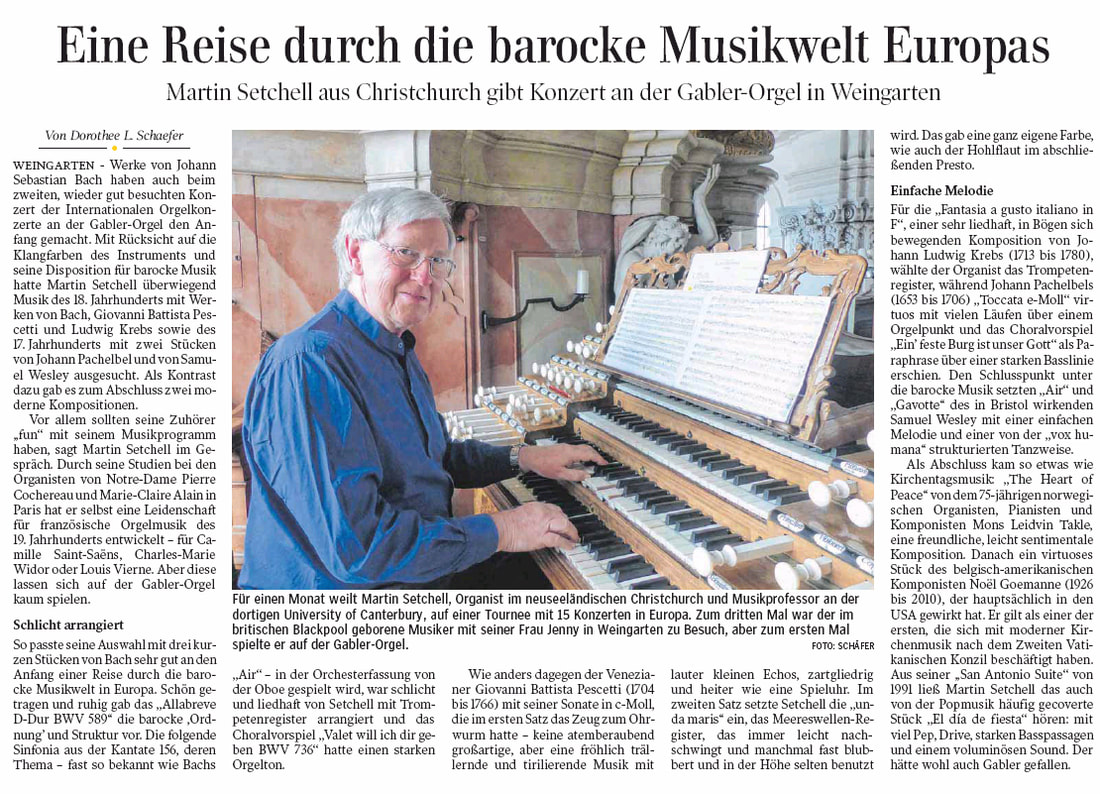 weingarten-review-2017_large German newspaper review of a concert by Martin Setchell in Weingarten Basilica
