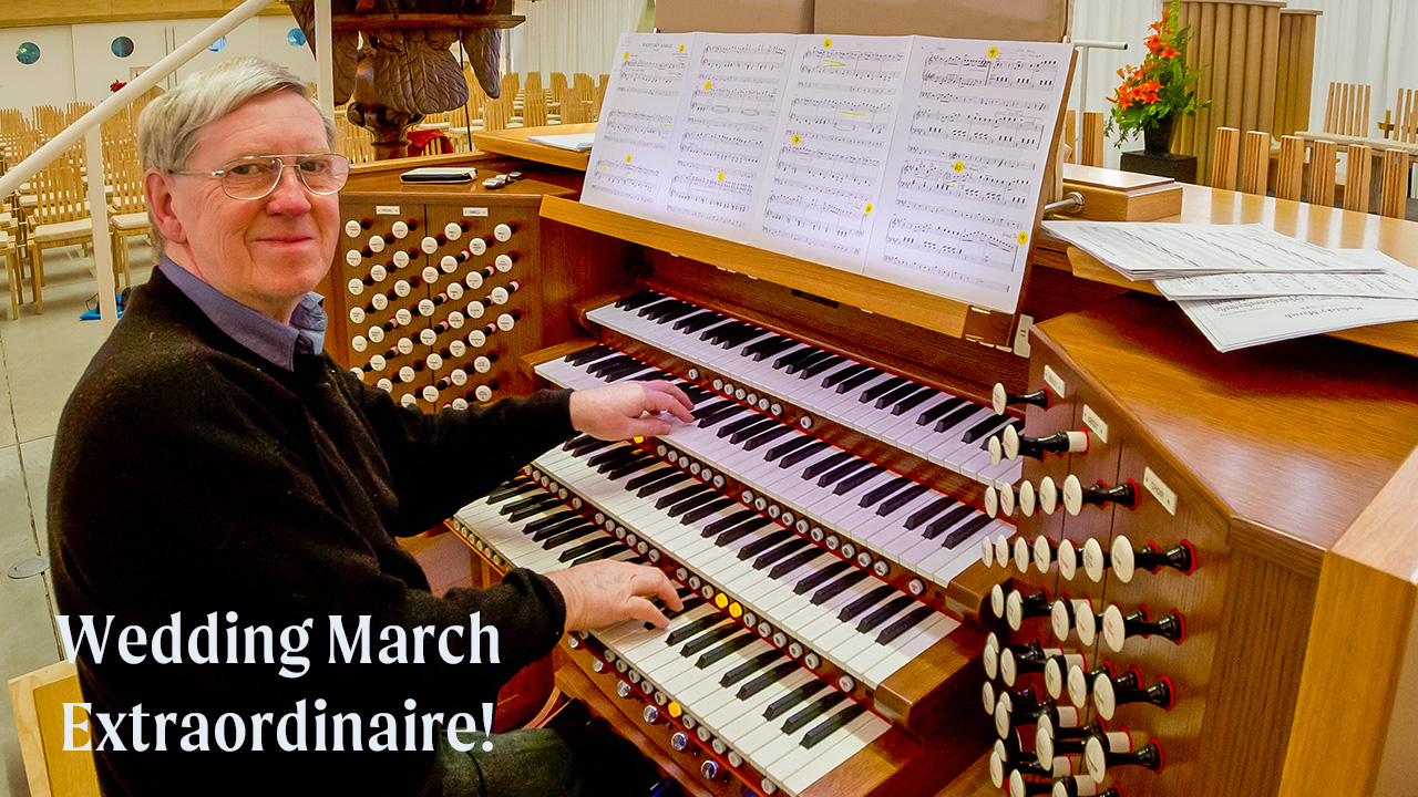 Martin Setchell at the rodgers organ